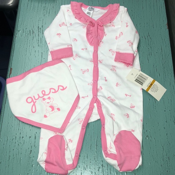 Guess Other - NWT Baby Guess Onesie w/ matching bib